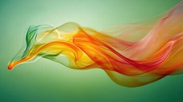 A vibrant blend of flowing colors creating a smooth, abstract design. photo
