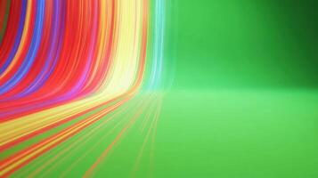 A vibrant, abstract background featuring colorful flowing lines. photo