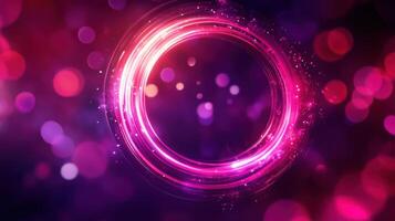 A vibrant abstract design featuring a glowing circular pattern. photo