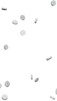 pill tablets overlay 3D rendering png