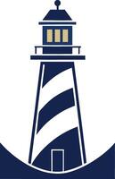 Lighthouse, with a bold, nautical-themed design, stands tall and proud vector
