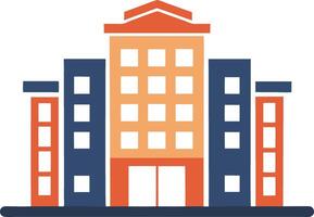Cityscape multi-story building with a modern design vector