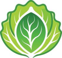 Lettuce, showcasing the beauty and simplicity of nature's bounty. vector