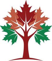 Maple tree icon logo design vector