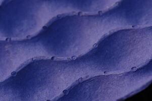 Waves of texture in deep blue fabric highlighting intricate patterns and tactile allure photo