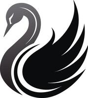 Swan logo design vector