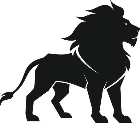 Majestic Lion Silhouette