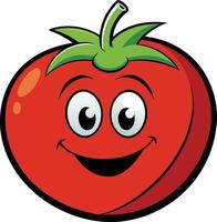 Smiling Tomato Character vector