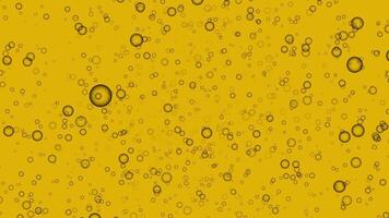 yellow bubble anime style abstract loop animation motion background video
