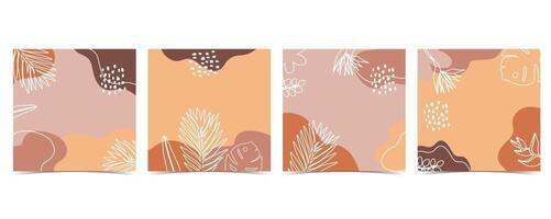 red and orange square background vector