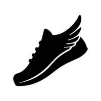 Winged Sneakers Embrace Speed and Agility in Every Step vector