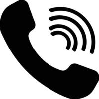 Telephone Receiver with Sound Waves vector