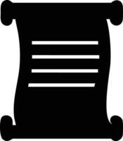 Parchment Scroll Silhouette vector