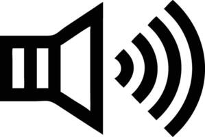 Speaker Icon Silhouette vector