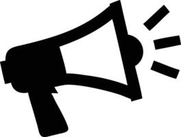 Megaphone Icon Amplification and Communication Symbol vector