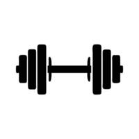 Dumbbell silhouette design vector