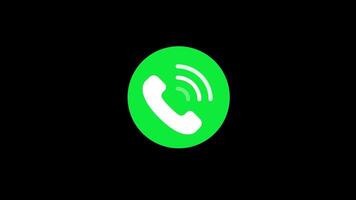 Animated Call Notification Symbol with Vibrating Effect Perfect for UI UX projects explainer videos and telecom branding