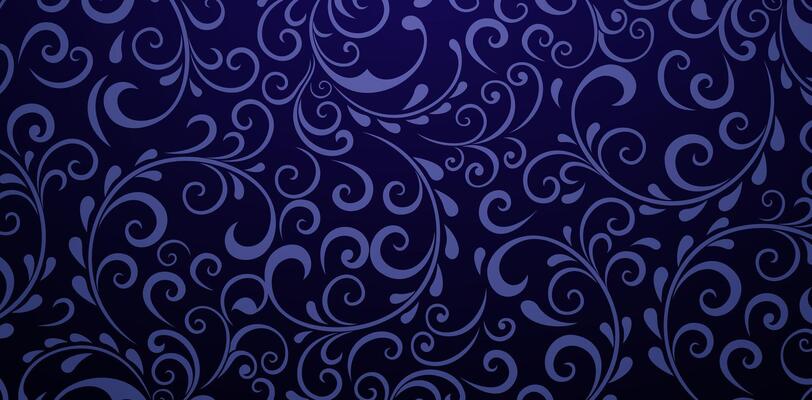 dark blue pattern with floral swirls in the style of baroque backgrounds for wallpaper the bedroom, patterned fills, webs pages, surface textures, books covers, fabric printing textile, tiles