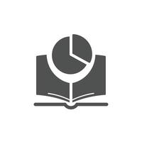 An open book with a clock on it vector