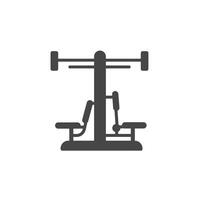 A Solid Representation of a Fitness Station With Bars, Symbolizing Outdoor Exercise Spaces and Public Wellness Initiatives vector