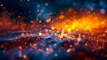 magical realm with fairy dust and glowing energy particles, slow motion phantasy background for creating magic compositions video