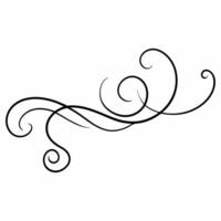 Calligraphy font style Decorative Elements vector