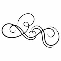 fancy swirls decorative scroll design vector