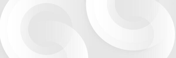 Minimal White Abstract Background with Overlapping Circular Shapes vector