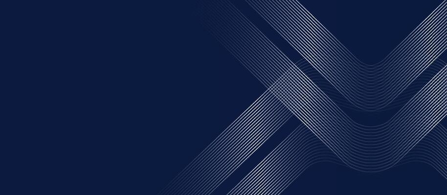 Dark Blue Abstract Background with Curved White Lines