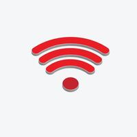 3D wi-fi icon wifi connection zone vector