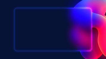 Futuristic 3D UI Design with Vibrant Abstract Shapes and a Frosted Glass Interface video