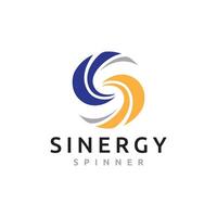 S Letter Alphabet Initial Business Synergy Spinner Dynamic Abstract Logo Template vector
