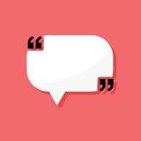 Speech bubble icon with text on a red background vector
