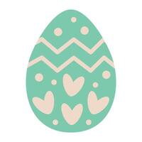 Easter egg with pattern vector