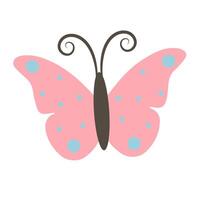 Cute butterfly isolated on white vector