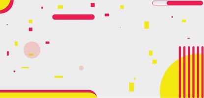 a colorful abstract background with yellow and pink shapes vector