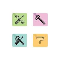 Labor icons set. Line set of icons editable stroke and pixel perfect. Can used for digital product, presentation, vector