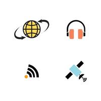 Information technology line icons. Editable stroke. Containing Device, server, OS, internet, network icons collection. illustration. For website design, logo, app, vector