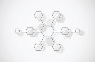 Abstract molecule structure tech background. Medical design. Science template, wallpaper for banner. illustration vector
