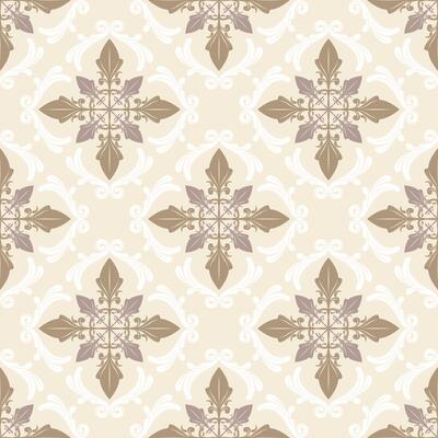 Intricate Amalfi Dark Gold Scroll Ornament Seamless Pattern on Beige Background. Luxury Delicate Gentle Victorian Detailed for Beautiful Classy Decoration Fabrics Textiles Texture Apparel Silk