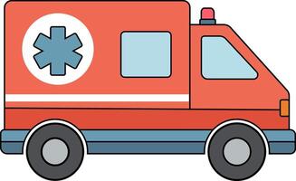 Ambulance car icon vector