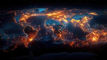 The world map is shown in this image photo