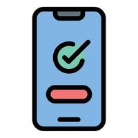 Checkout icon flat line style illustration representing the payment or purchasing process, suitable for e-commerce, shopping carts, and retail transactions. vector