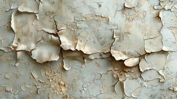 Old peeling paint on a wall photo