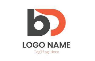 A logo design for a company with the letter b and d vector