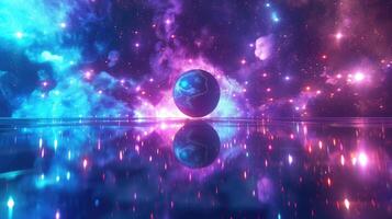 A ball in the middle of a galaxy photo
