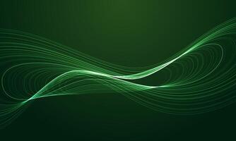 Futuristic green technology background with glowing line, rising arrows, and grid lines.sustainability, innovation, data analysis, and eco-friendly concept. vector