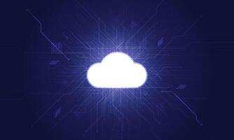Cloud technology futuristic and innovation. Networking Modern futuristic design.Cloud computing Abstract technology illustration background. vector