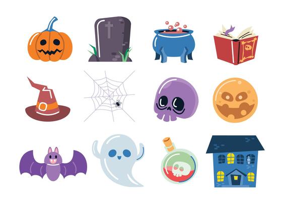 Cute Halloween Elements
