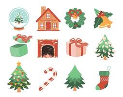 Christmas and New Year Elements vector